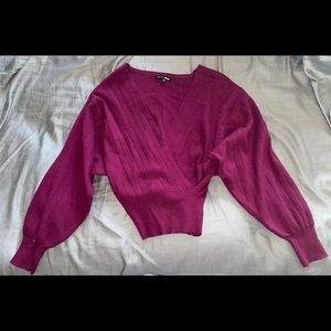 Fashion nova crop top sweater sz small